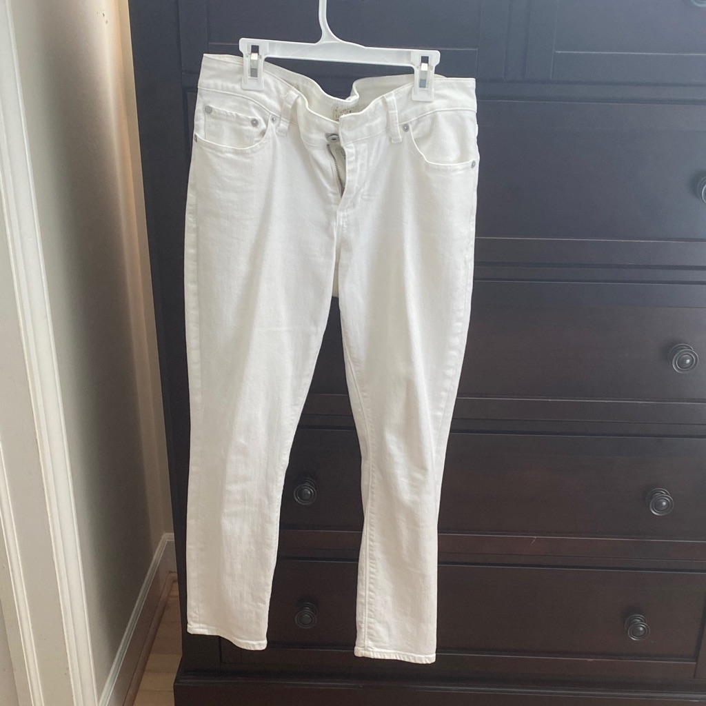 Lucky Brand Womens White Skinny Jeans